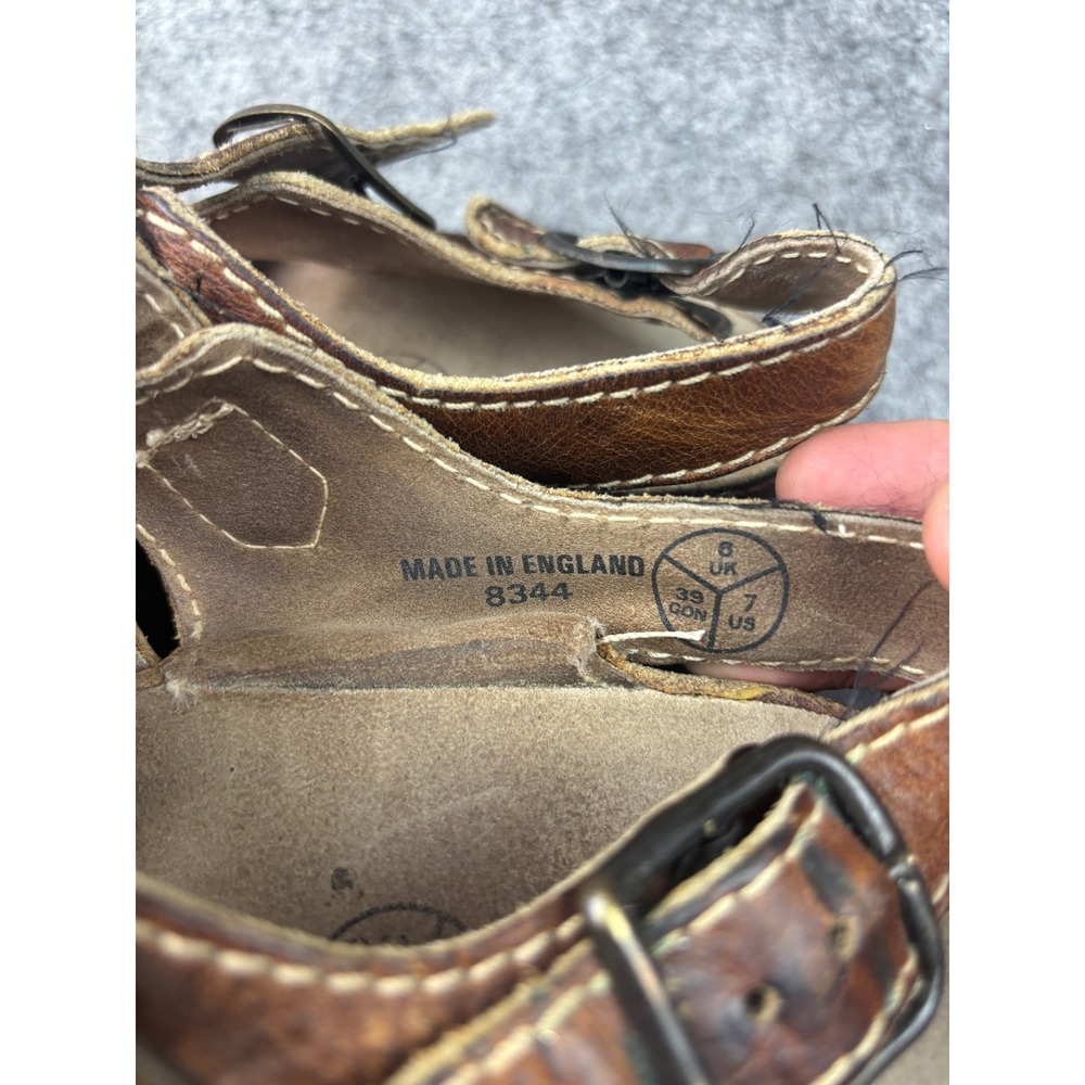 Dr. Martens 8344 Sandals Womens 7 Leather Made in England Vintage Fisherman - Picture 2 of 9